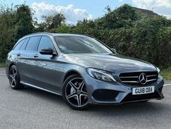 Grey Used 2018 Mercedes C220 AMG Line Premium Estate | £15,480 (Fair price)