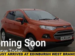 Red Used 2015 Ford Ecosport Zetec SUV | £4,495 (Fair price)