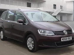 Crimson red Used 2019 VW Sharan SE MPV | £15,975 (Fair price)