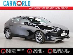 Black Used 2022 Mazda 3 Hatchback | £18,588 (A bit pricey)
