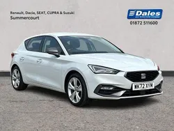 Metallic nevada white Used 2022 Seat Leon FR Hatchback | £16,750 (A bit pricey)
