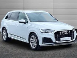 White Used 2022 Audi Q7 S-Line SUV | £39,450 (Good price)