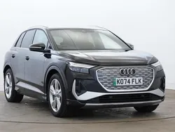 Black Used 2025 Audi Q4 e-tron S-Line SUV | £36,380 (Good price)