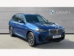 Blue Used 2021 BMW X3 M Sport SUV | £33,290 (Expensive)
