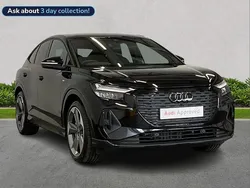 Black Used 2025 Audi Q4 Sportback e-tron Black Edition SUV | £39,721 (Fair price)