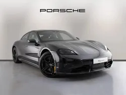Jet black metallic New 2024 Porsche Taycan Turbo S Sedan | £132,545 (Super price)