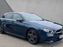 Denim blue metallic Used 2022 Mercedes A200 Executive Hatchback | £21,487 (A bit pricey)