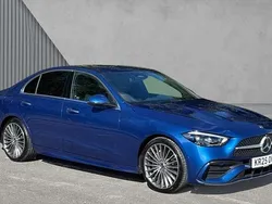 Blue Used 2025 Mercedes C200 AMG Line Premium Sedan | £37,890 (Expensive)