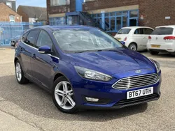 Blue Used 2017 Ford Focus Zetec Hatchback | £6,395 (Fair price)