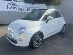 Bossa nova white Used 2015 Fiat 500 Lounge Hatchback | £5,499 (Fair price)