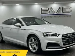 White Used 2018 Audi A5 Sportback S-Line Hatchback | £14,994 (Fair price)