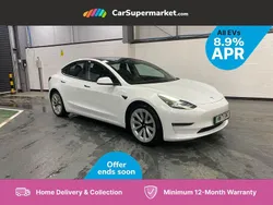 White Used 2021 Tesla Model 3 Long Range AWD Sedan | £23,347 (A bit pricey)
