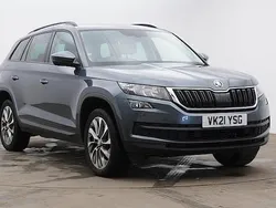 Quartz grey metallic Used 2021 Skoda Kodiaq SE Drive SUV | £20,495 (Fair price)