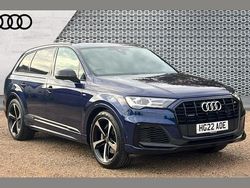 Blue Used 2022 Audi Q7 Black Edition SUV | £40,869 (Fair price)