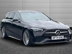 Obsidian black Used 2024 Mercedes C300 AMG Line Premium Estate | £37,295 (A bit pricey)