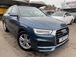 Blue Used 2017 Audi Q3 S-Line SUV | £13,390 (Fair price)