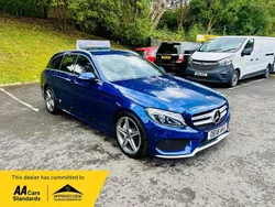 Blue Used 2018 Mercedes C220 AMG line Estate | £15,000 (Fair price)
