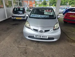 Silver Used 2008 Toyota Aygo Platinum Hatchback | £1,895 (Fair price)