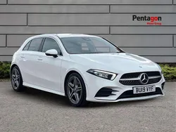 White Used 2019 Mercedes A200 AMG line Hatchback | £15,995 (Fair price)