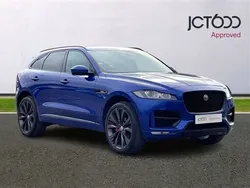 Blue Used 2017 Jaguar F-Pace R-Sport SUV | £16,600 (Fair price)