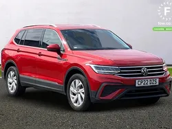 Red Used 2022 VW Tiguan Allspace Life SUV | £21,599 (Good price)