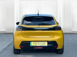 Yellow Used 2021 Peugeot e-208 Premium Hatchback | £12,500 (Fair price)