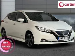 White Used 2020 Nissan Leaf Tekna Hatchback | £9,599 (Fair price)