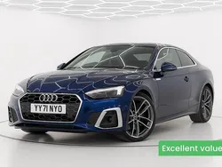 Blue Used 2021 Audi A5 S-Line Coupe | £18,495 (Good price)