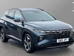 Blue Used 2021 Hyundai Tucson Premium SUV | £21,145 (Fair price)