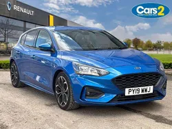 Blue Used 2019 Ford Focus ST-Line X Hatchback | £11,995 (Fair price)