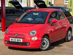Glam coral Used 2020 Fiat 500 Lounge Hatchback | £7,750 (Fair price)