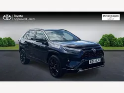 Blue/black Used 2023 Toyota RAV4 Hybrid SUV | £36,730 (Expensive)