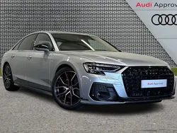 Silver New 2025 Audi A8 Black Edition Sedan | £62,800 (Expensive)