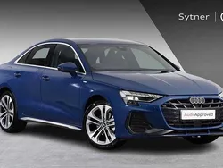 Blue New 2025 Audi A3 S-Line Sedan | £31,000 (Expensive)