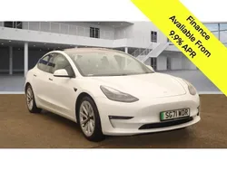 White Used 2021 Tesla Model 3 Long Range Sedan | £15,995 (Fair price)