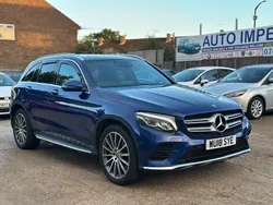 Blue Used 2018 Mercedes GLC250 AMG line SUV | £22,500 (Expensive)