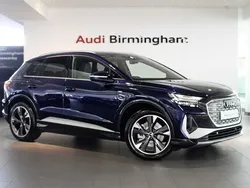 Navarra blue New 2025 Audi Q4 e-tron S-Line SUV | £55,000 (A bit pricey)