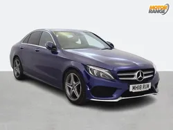 Blue Used 2018 Mercedes C200 AMG Line Premium Plus Sedan | £17,495 (A bit pricey)