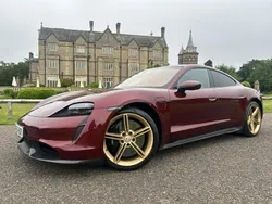 Carmine red metallic Used 2020 Porsche Taycan Performance Package Sedan | £61,000 (Fair price)