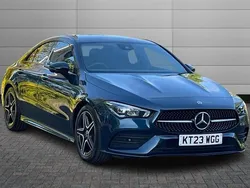 Spectral blue Used 2023 Mercedes CLA180 AMG Line Premium Sedan | £25,190 (Fair price)