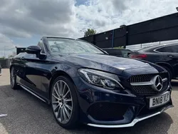Blue Used 2018 Mercedes C250 AMG line Cabriolet | £15,899 (Fair price)