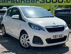 White Used 2017 Peugeot 108 Active Hatchback | £5,600 (Fair price)
