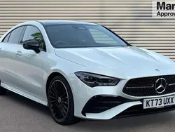 White Used 2023 Mercedes CLA180 AMG Line Premium Plus Sedan | £30,547 (Fair price)