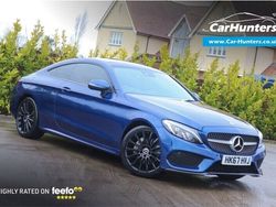 Blue Used 2018 Mercedes C200 AMG line Coupe | £14,995 (Fair price)