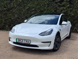 White Used 2021 Tesla Model 3 Long Range Sedan | £14,485 (Fair price)