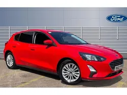Race red (standard paint) Used 2019 Ford Focus Titanium Hatchback | £10,776 (Fair price)