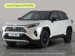 White/black Used 2021 Toyota RAV4 Hybrid SUV | £25,317 (Fair price)