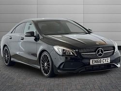 Cosmos black Used 2018 Mercedes CLA200 AMG line Sedan | £15,890 (Fair price)