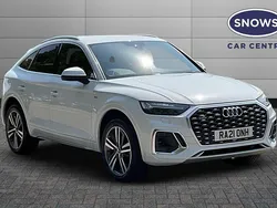 White Used 2021 Audi Q5 Sportback S-Line SUV | £29,499 (Super price)