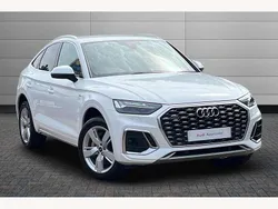 White Used 2021 Audi Q5 Sportback S-Line SUV | £30,850 (Fair price)